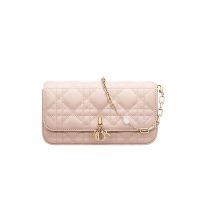 My Dior Talk Phone Pouch In Cannage Lambskin Cherry